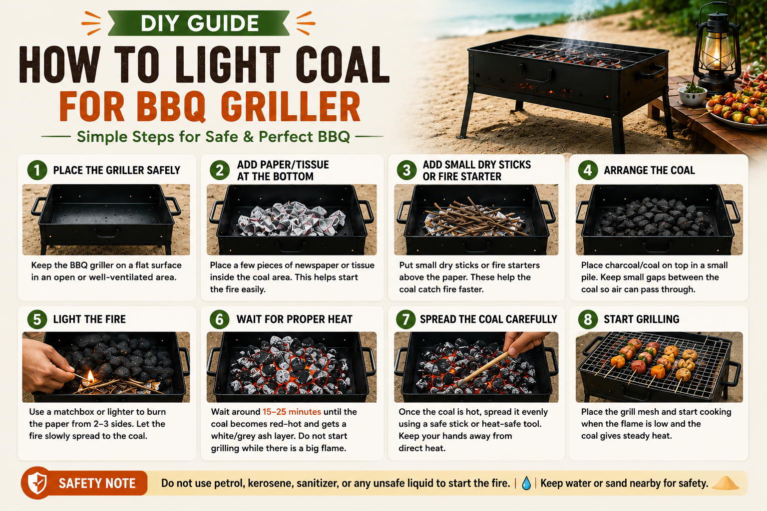 DIY BBQ Coal Burning Guide